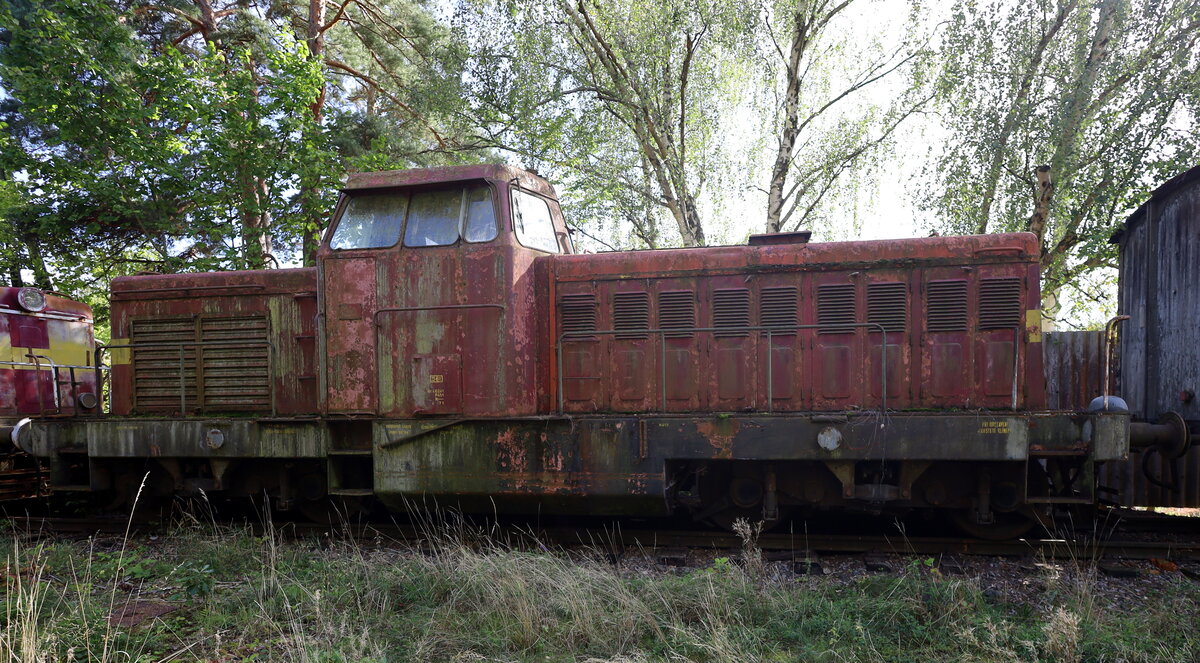 An der Strecke Bene�ov - Vla�im liegt der Haltepunkt Doma��n , ein Dorf in Vla�im, Okres Bene�ov.
Auf den stillgelegten Gleisen findet sich ein Samelsorium von Wagen, die die Herzen der Lost Places Fotografen h�her schlagen l�sst, unter anderm auch 2 Lokomotiven der BR T 444.0 
Alle  Exponate  in einem sehr schlechten Erhaltungszustand, wohl nicht zur Aufarebeitung vorgesehen, an einigen Wagen lie� sich der Ortsname Klatovy (deutsch Klattau) entziffern, m�glich das es sich um einen abgestellten, ausgemusterten Bauzug handelt, welcher in Klatovy beheimatet war. Hinter einer h�heren grauen Mauer befidet sich wohl FVE - Doma��n, ein Photovoltaikunternehmen.