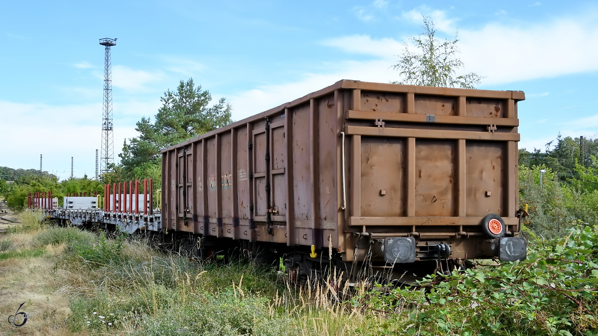 Anfang August 2018 war in Blankenburg ein offener Güterwagen zu sehen.