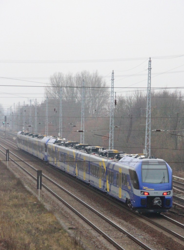Anfang Dez. 2013, Berlin Buch. ET 310 / Meridian südwärts