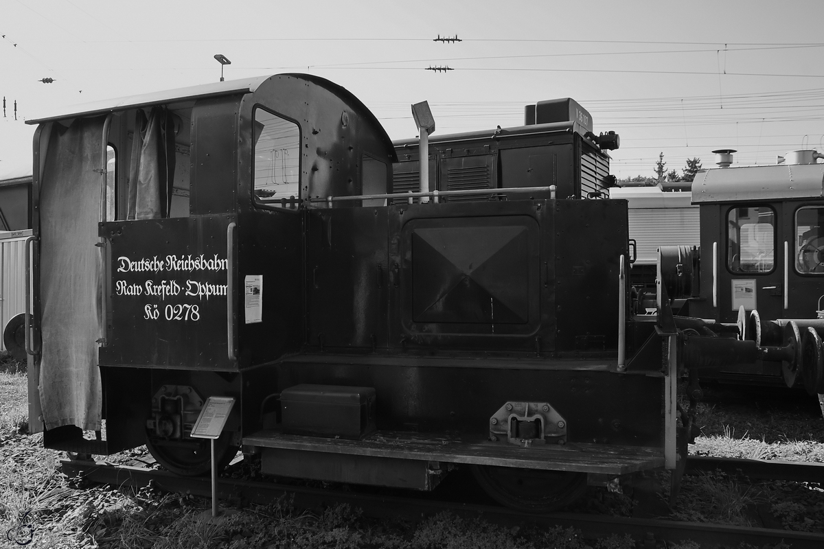 Anfang September 2021 war im DB-Museum Koblenz die 1937 gebaute Diesellokomotive Kö 0278 zu sehen.