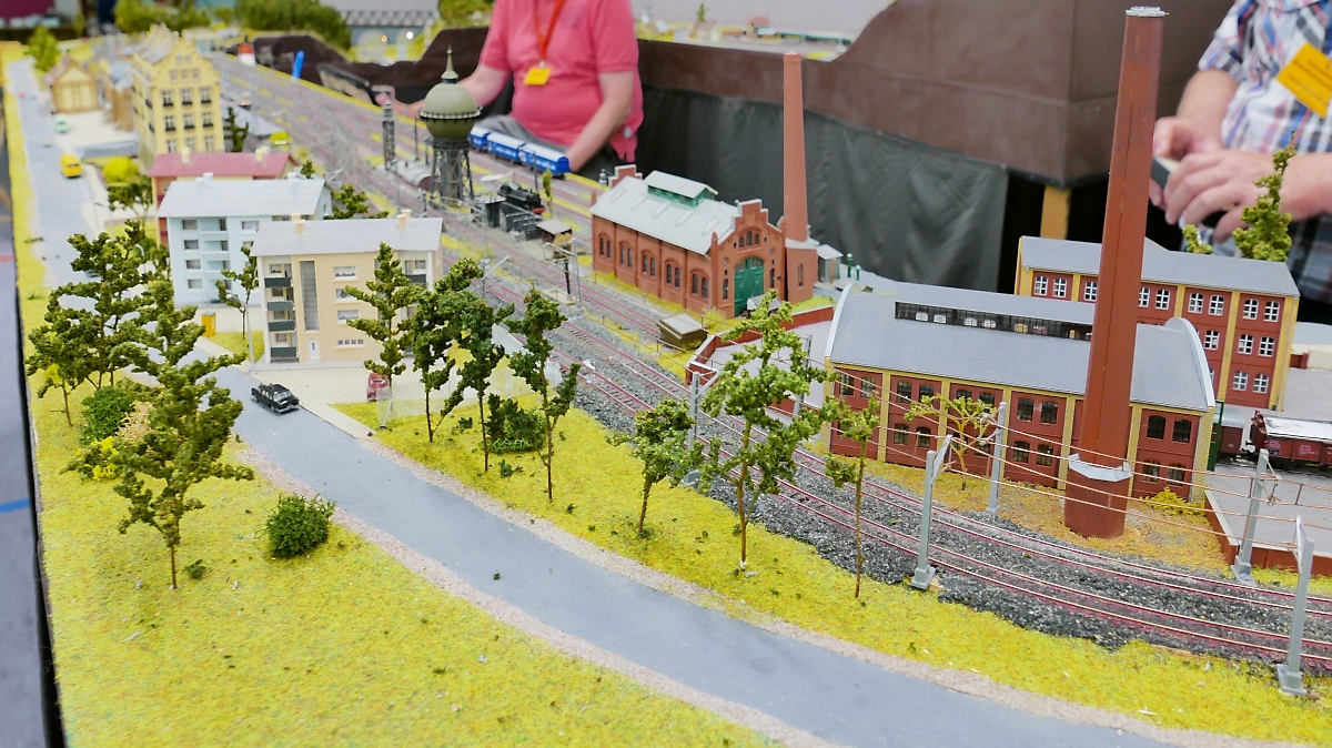 Anlage des  christlichen modellbahn team  auf der  Internationalen Modellbahn- und Modellbau-Ausstellung 2018  des  Modellbauteam Rhein-Maas e.V. , 10.6.2018