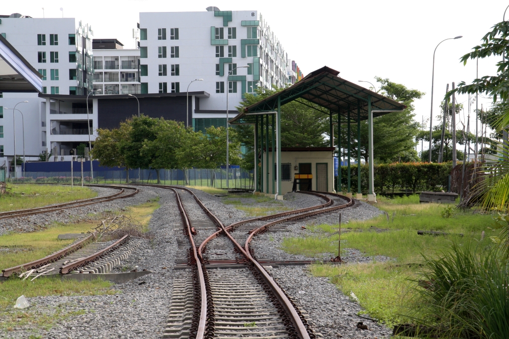 Anlagen im Bereich des ehemaligem Güter-Terminal Muatan am 08.Februar 2025.