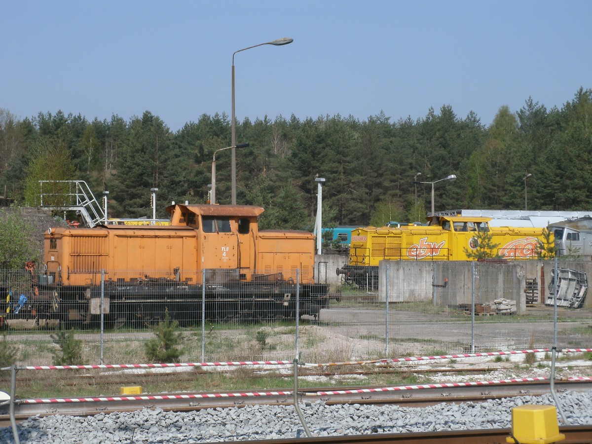 Arbeit gab es,am 23.April 2011,im Arrivawerk(jetzt Netinera)Neustrelitz.Aufgenommen von der Gegenberliegenden Stelle aus.