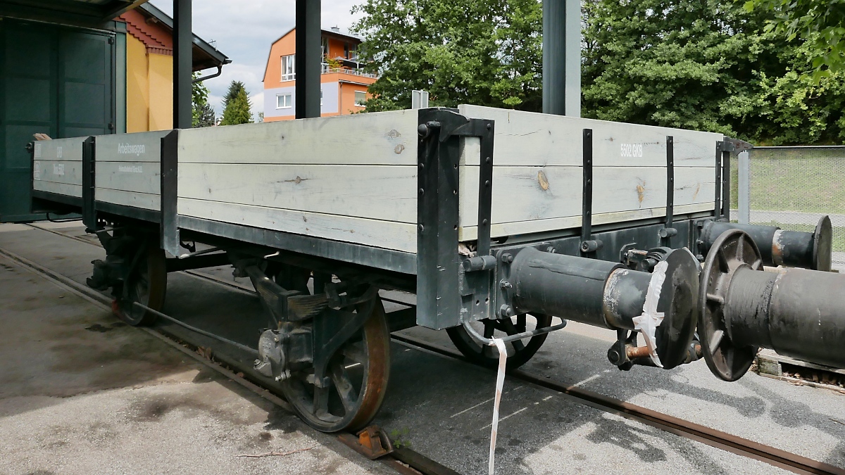 Arbeitswagen Xm5502 der GKB im Technischen Eisenbahnmuseum Lieboch, 04.08.2019
