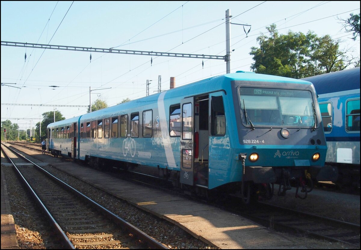 Arriva 928 224-4 am 11.09.21 Hbf. Písek.
