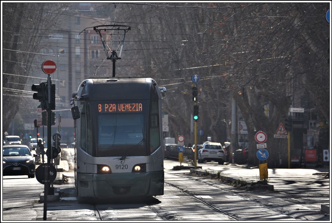 ATAC Cityway I 9120 im Viertel Trastevere in Rom. (22.02.2020)