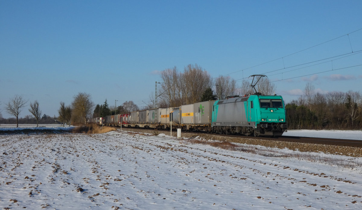 ATLU 185 609-5 mit einem MOVE-KV am 11.02.2021 bei Riegel a.K.