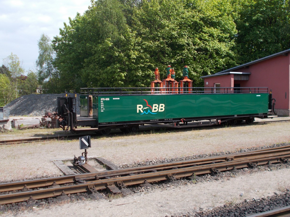 Auch in diesem Sommer kann man wieder beim Roland Cabrio fahren.Am 21.Mai 2015 stand der KS4 970-606 in Putbus.