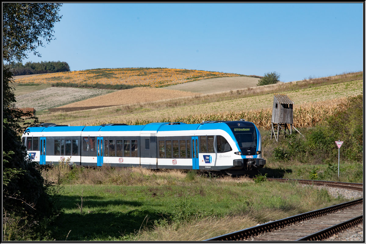 Auch die Jagd kommt im Weinviertel nicht zu kurz. 
So sind entlang der Strecke einige Hochstände zu finden. 
21.09.2019