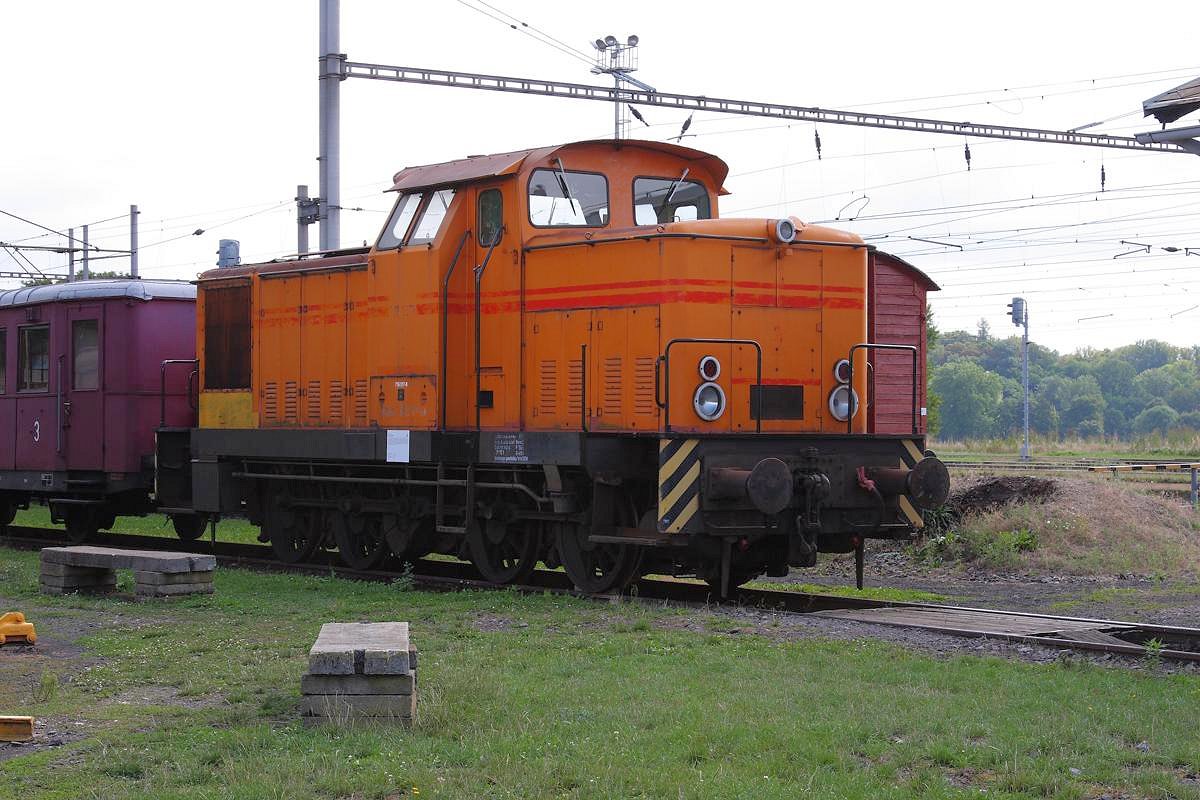 Auch eine V 60 aus DDR Produktionm, die einst in der Tschechoslowakei bzw. in Tschechien ihren Dienst tat, hat ihren Weg in das Eisenbahn Museum Jaromer gefunden. Sie trägt die Nummer 716517-8 und stand am 21.8.2013 im Außenbereich des Eisenbahn Museum in Jaromer.