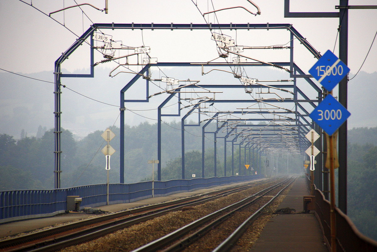 Auf dem Viadukt von Moresnet in Blick Richtung Montzen-Gare(B). 
Aufegenommen vom Viadukt von Moresnet. Am Mittag vom 18.9.2016.
