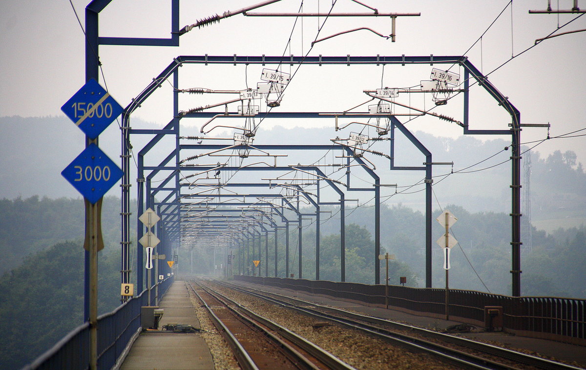 Auf dem Viadukt von Moresnet.
Aufegenommen vom Viadukt von Moresnet.
Am Mittag vom 18.9.2016.