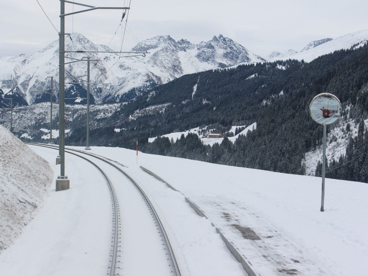 Auf dem Weg zum Oberalppass 07.01.16 Wer findet den Zug :-)