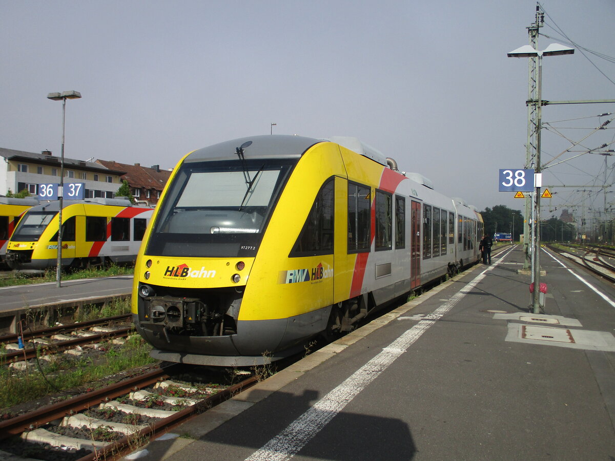 Auf Gleis 38 in Fulda stande,am 02.September 2021,der HLB VT 277.