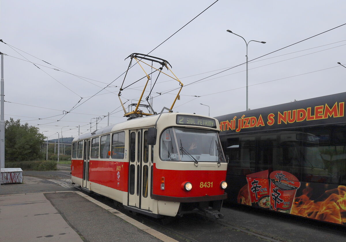 Auf der Linie 2 immer Solo unterwegs,von Praha Branik nach Sidliste Petriny.26.09.2025 12:07 Uhr.