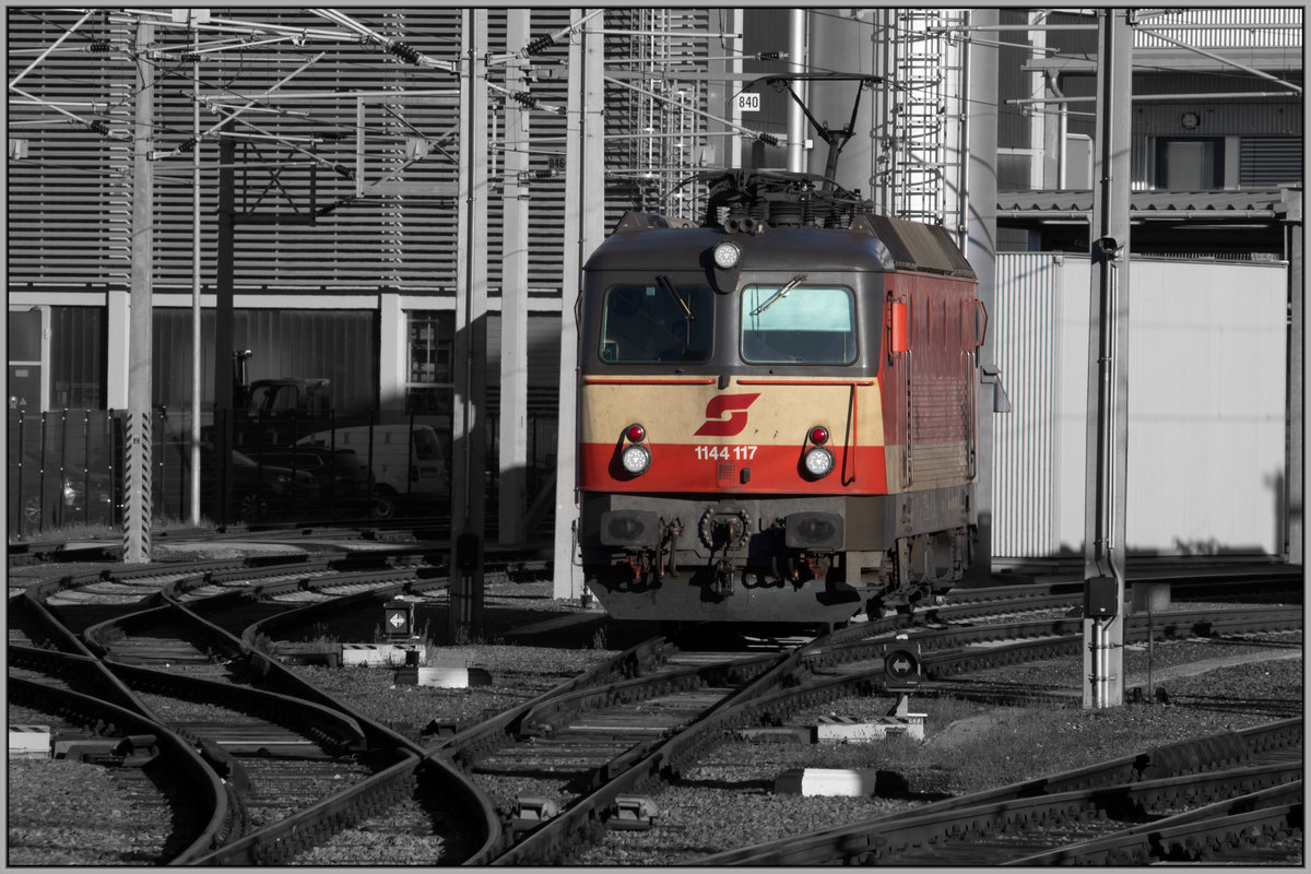 Auf zur Arbeit ,... 
 1144.117 rollt aus der Produktion Graz um in kürze Unsanft zum Stillstand zu kommen. 
8.10.2020
