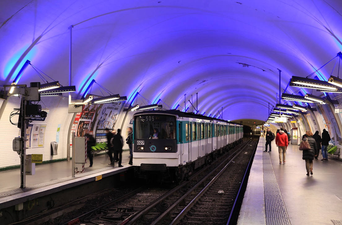Aufnahme von der Station Gambetta der M3, 29.03.2015.