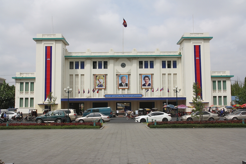 Aufnahmsgebäude der Phnom Penh Station am 17.März 2017.