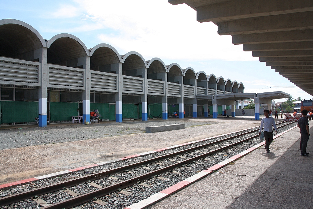 Aufnahmsgebäude der Sihanoukville Station am 18.März 2017.