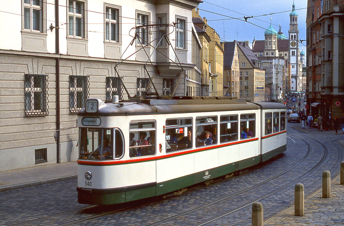 Augsburg Tw 540, Hoher Weg, 12.09.1994.