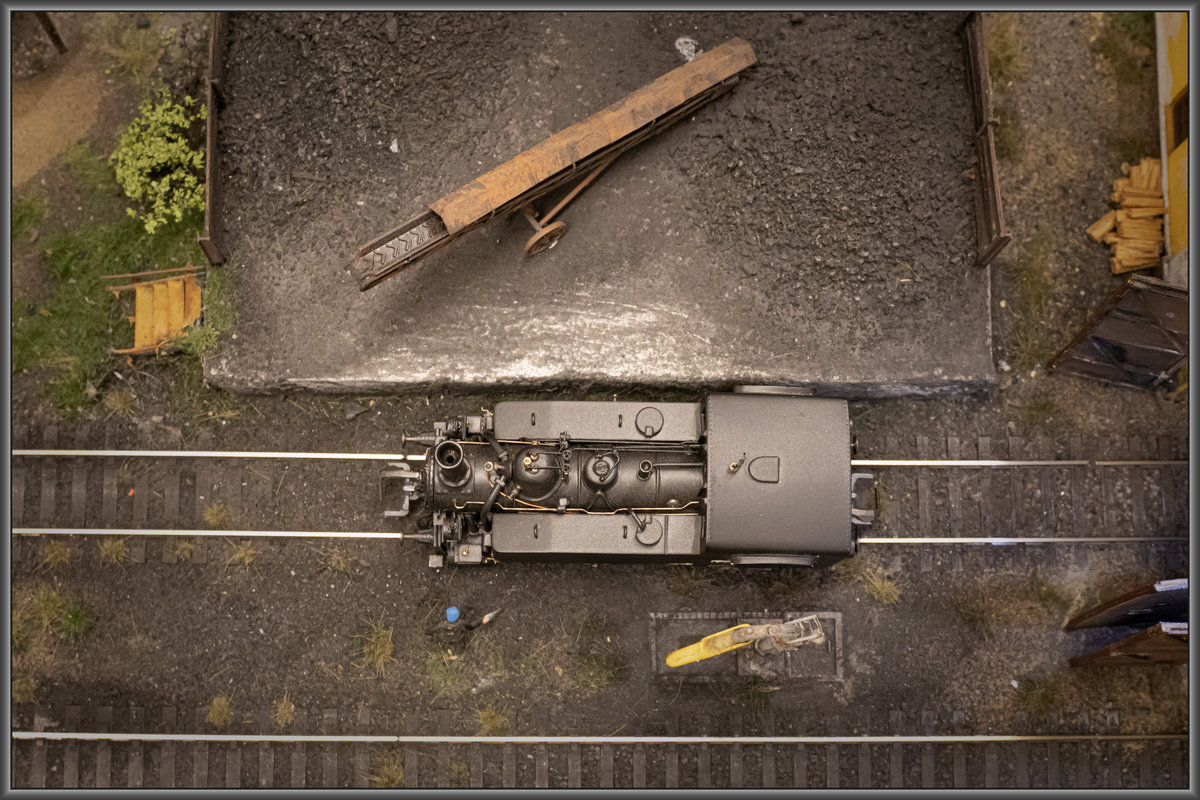 Aus der Vogelperspektive . 
Sulm 1 im Bahnhof Wies Eibiswald. 
2.01.2020