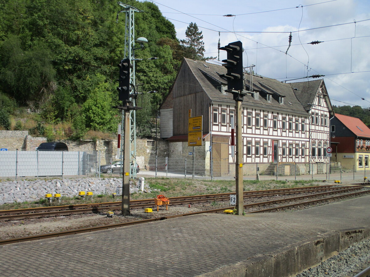 Ausfahrsignale F2 und F3,am 31.August 2022,in Richtung Hüttenrode,in Rübeland.