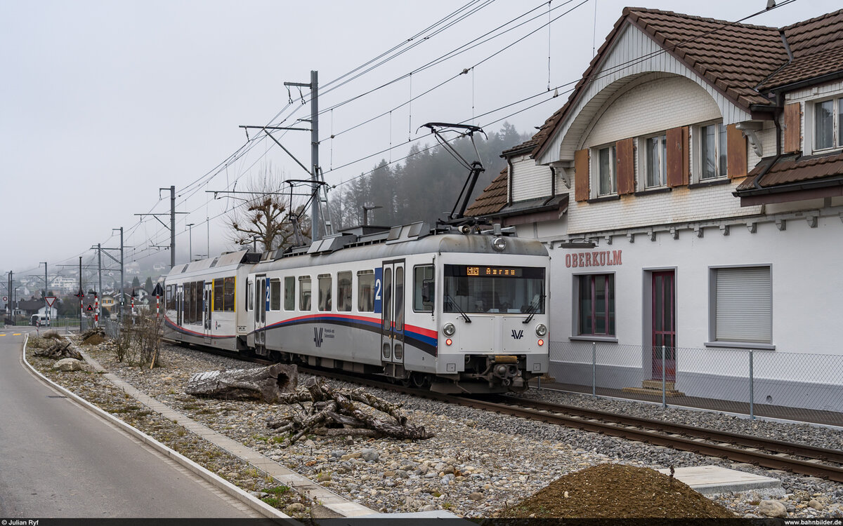 AVA-WSB Be 4/4 25 / Oberkulm, 13. Dezember 2025<br>
S14 Menziken - Aarau