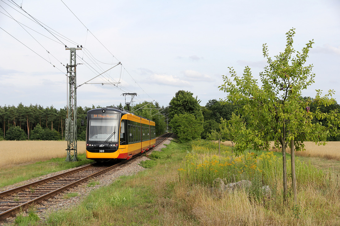 AVG 389 // Eggenstein-Leopoldshafen; Anschlussbahn zum KIT-Campus Nord // 19. Juli 2019