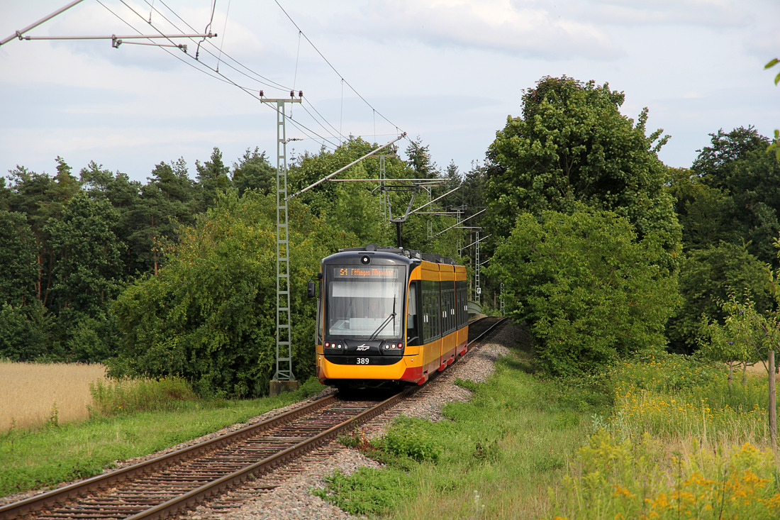 AVG 389 // Eggenstein-Leopoldshafen; Anschlussbahn zum KIT-Campus Nord // 19. Juli 2019
