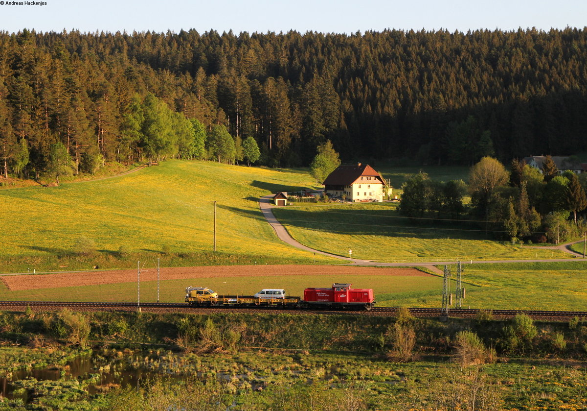 AVG 465 mit dem  Mess NbZ 91576 (St Georgen(Schwarzw) - Hornberg) bei St.Georgen 6.5.18