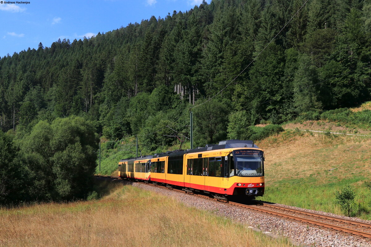 KVV ET 2010/2S (Wagen 927) ist als S7 nach Karlsruhe Tullastraße hier