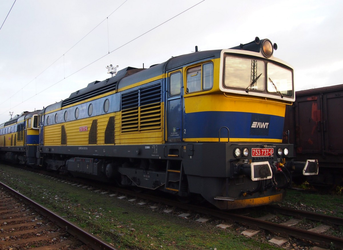AWT 753 737-6 in Bhf. Lysa nad Labem am 23.11.2013.
