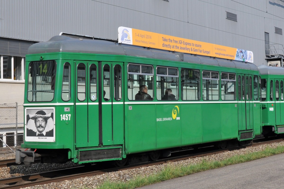 B 1457 bei der Haltestelle Kästeli. Die Aufnahme stammt vom 06.03.2014.