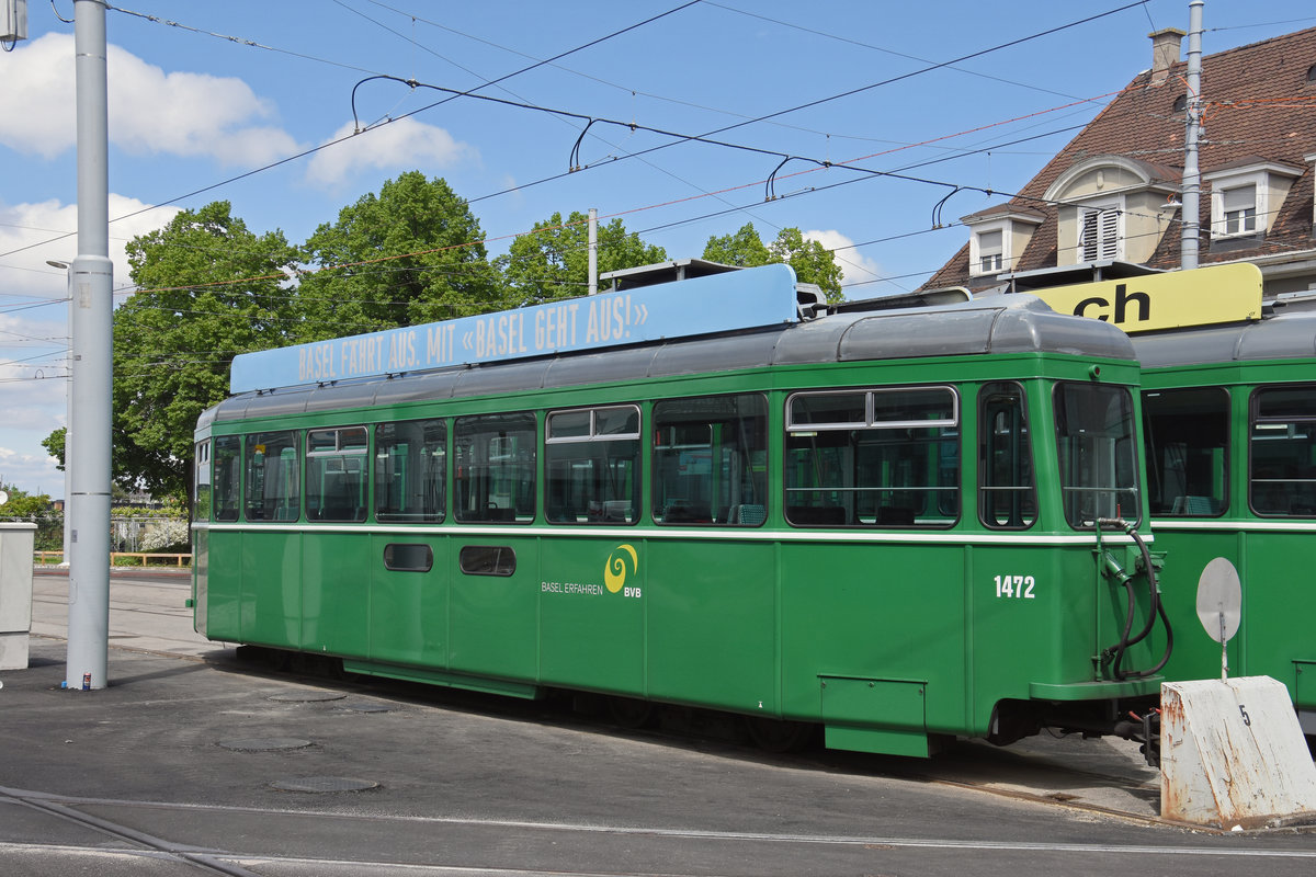 B4S 1472 ist auf dem Hof des Depots Dreispitz abgestellt. Die Aufnahme stammt vom 01.05.2018.