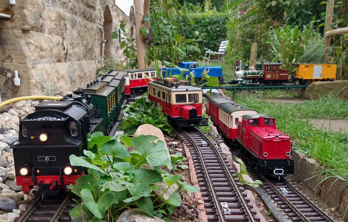 Bahn Parade am 02.09.2023 gegen 18:00 Uhr.