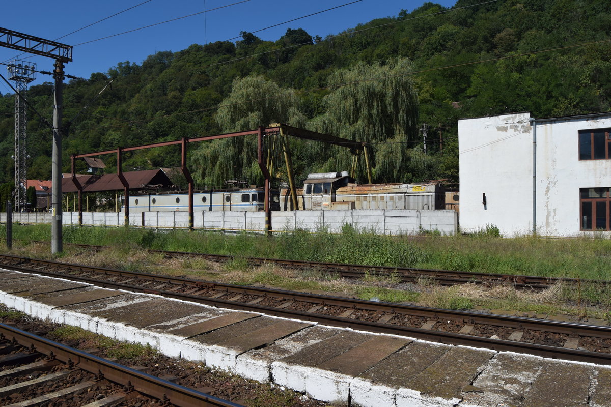 Bahnbetriebswerk Sighisoara am 28.08.2016. 