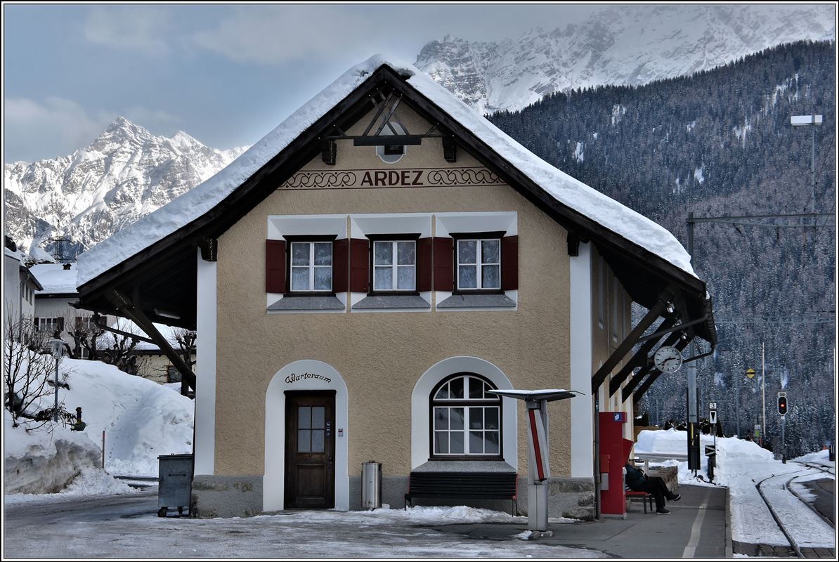 Bahnhof Ardez Seite Guarda. (05.02.2018)