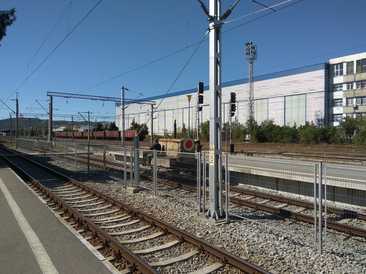 Bahnhof Bistrita - südliche Ausfahrt - am 14.09.2017