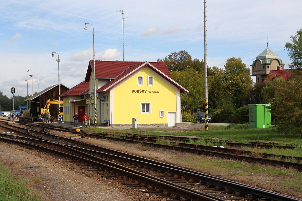 Bahnhof Borsov nad Vltavou am 22.September 2018.