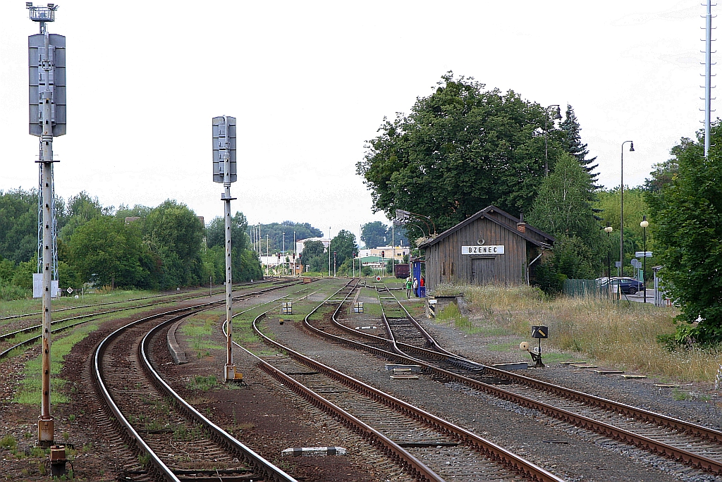 Bahnhof Bzenec am 03.August 2019.