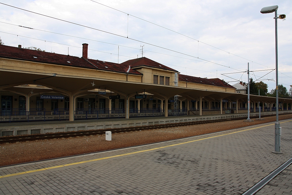Bahnhof Ceske Velenice am 24.August 2018.