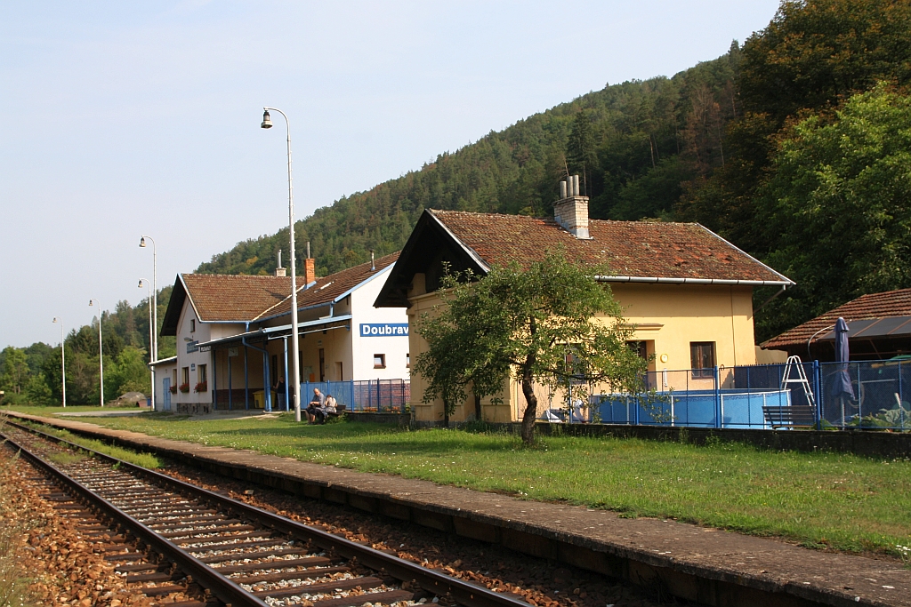 Bahnhof Doubravnik am 24.August 2019.