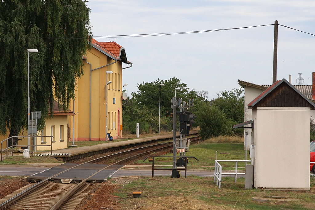 Bahnhof Dyje am 11.August 2019.
