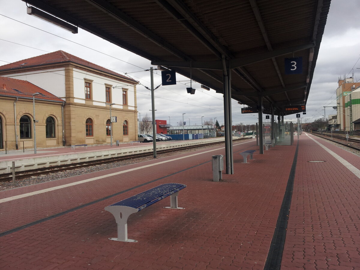 Bahnhof Eppingen, aufgenommen am 06.03.2016
