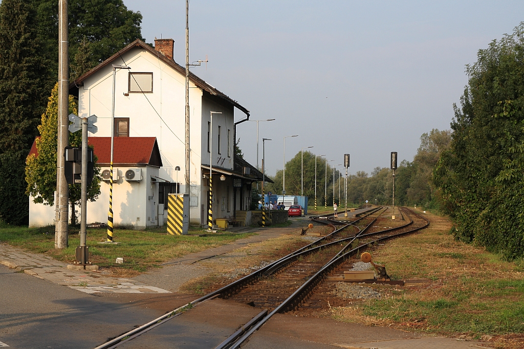Bahnhof Hradcovice am 08.September 2018.