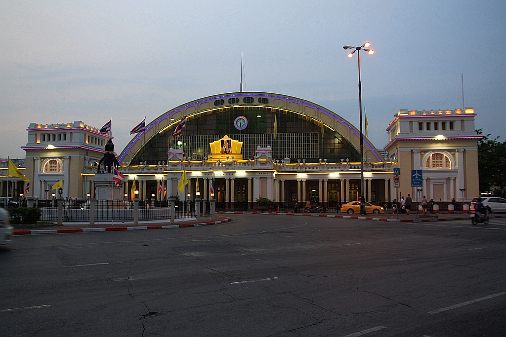 Bahnhof Hua Lamphong am Abend des 15.Mai 2019.