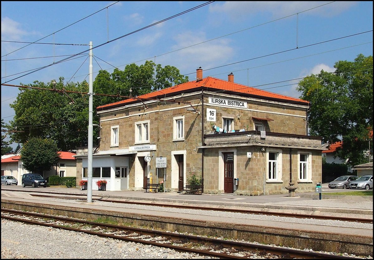 Bahnhof Ilirska Bistrica am 12. 9. 2016.