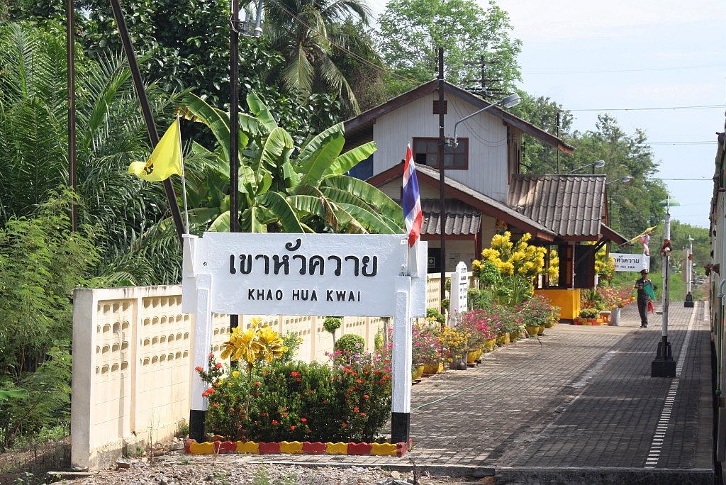 Bahnhof Khao Hua Kwai am 23.Mai 2016.