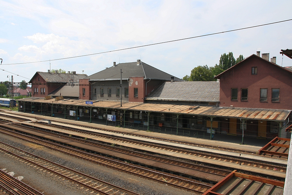 Bahnhof Kojetin am 20.Juli 2019.