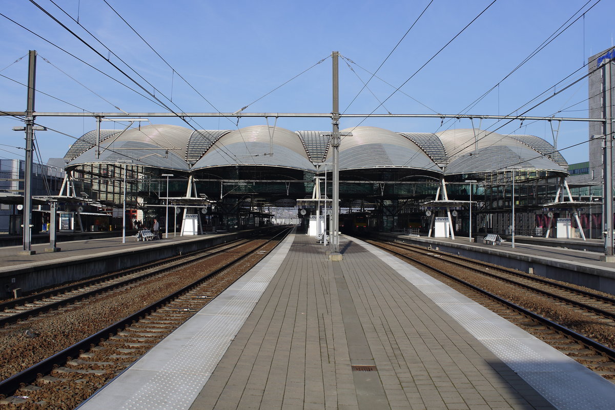 Bahnhof von Leuven, Belgien. Aufgenommen am 22.01.2017